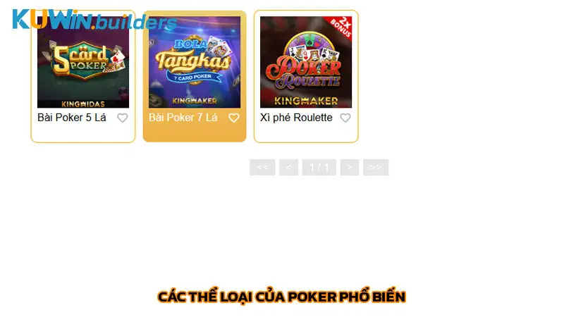 Cách chơi poker online: Hành trình từ tân binh đến chuyên gia Các thể loại của poker phổ biến