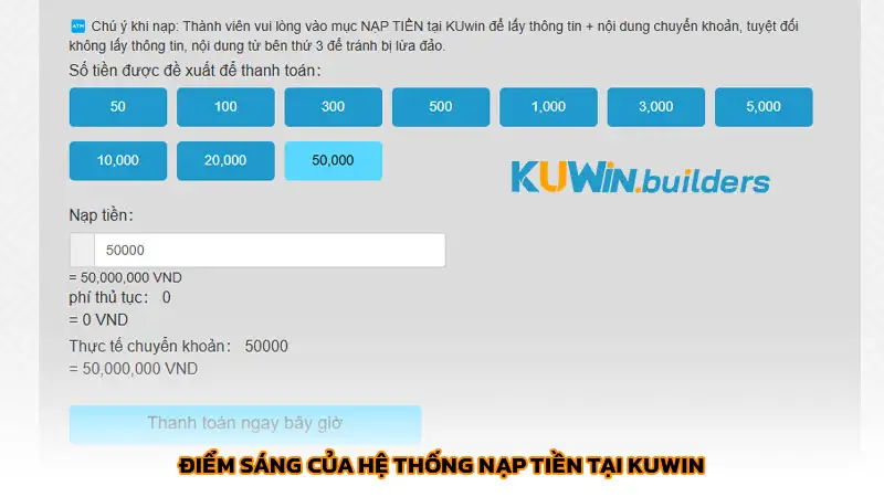 Cách nạp tiền Kuwin nhanh chóng với 4 phương thức chính thức Điểm sáng của hệ thống nạp tiền tại Kuwin
