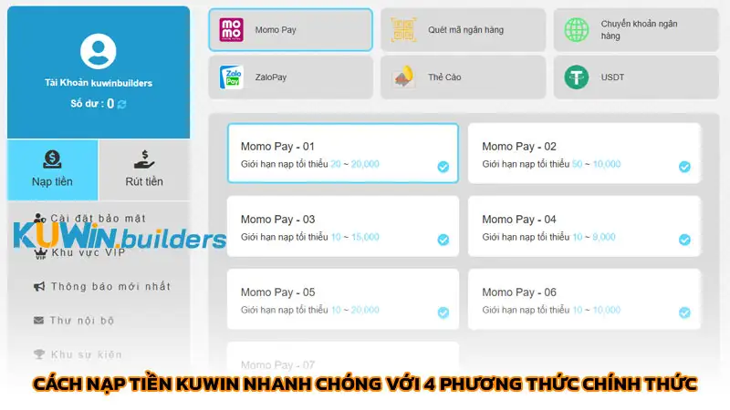 Nạp tiền Kuwin