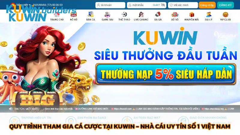 KuWin - Trang hỗ trợ đăng ký đăng nhập nhà cái Ku Win 2025 Quy trình tham gia cá cược tại Kuwin - Nhà cái uy tín số 1 Việt Nam